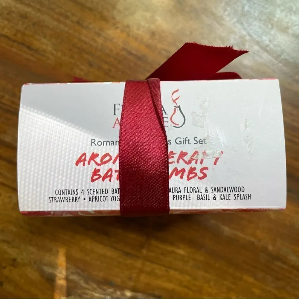 Freida & Joe Aromatherapy Bath Bombs Gift Set of 4 NWOT